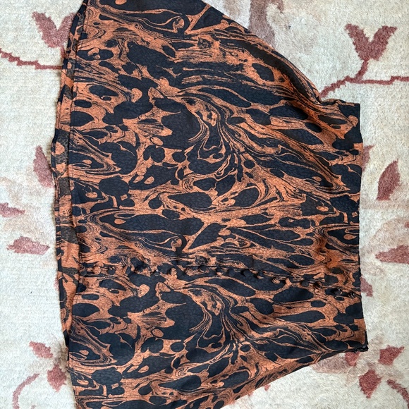 Urban Outfitters Brown Black Miniskirt with Button Detail - Picture 1 of 1